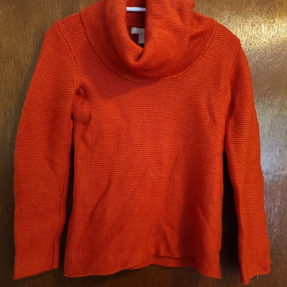 2 for $25 - Banana Republic Women’s M Orange Knit Cowl Neck Sweater